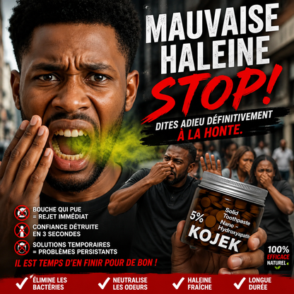 KOJEK™ | Comprimés de Dentifrice pour une Haleine Fraîche et une Bouche Saine